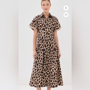 Elegant Leopard Print Maxi Dress